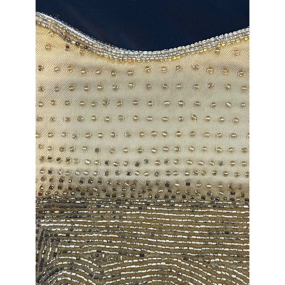 Fuji Gold Evening Clutch Vintage Micro Glass Bead - Picture 4 of 9